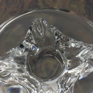 Signed Vintage STEUBEN Crystal Art Glass 10.  5 