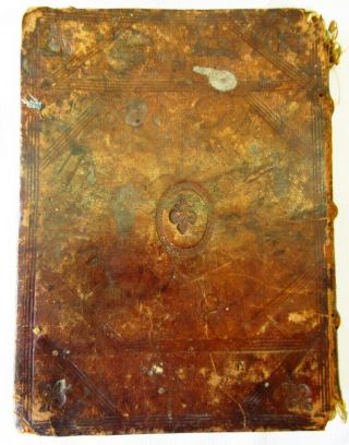 Antique Judaica Hebrew Book Riva Di Trento 1558 Manuscript Writings Ognl Binding