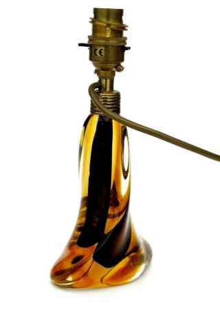 Vintage Murano Sommerso Art Glass Twist Lamp/base Flavio Poli Seguso V D 