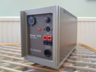 Vintage 1976 Quad 303 Power Amplifier With Quad 33 Pre Amp Control Unit