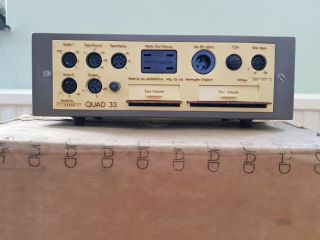 Vintage 1976 Quad 303 Power Amplifier with Quad 33 Pre Amp Control Unit 6