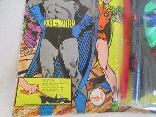 Vintage BATMAN BATMOBILE 1976 with Card package Ahi Azrak Hamway Gyro 4