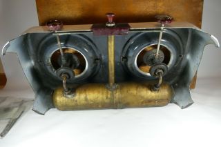 Old Vintage PRIMUS NO 535 Double,  2,  Twin Burner Paraffin Kerosene Camping Stove 10