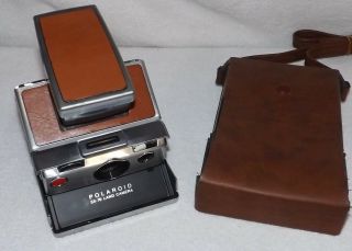 Vintage Polaroid Sx - 70 Land Camera - Instant Film Camera With Leather Case