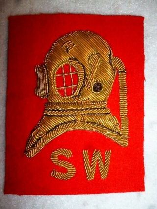 Royal Engineers Sw Diver Trade Patch No.  1 Dress Bullion Sleeve Badge