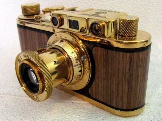 Leica - II (D) Wiking WWII Vintage Russian 35mm Gold Camera 5