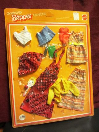 Vintage Growing Up Skipper Fashions - Growing Up Ginger Too - Nrfp