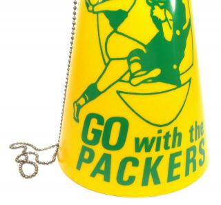 VINTAGE NFL 1960 ' S GREEN BAY PACKERS FOOTBALL TEAM YELL - A - PHONE MEGAPHONE 3