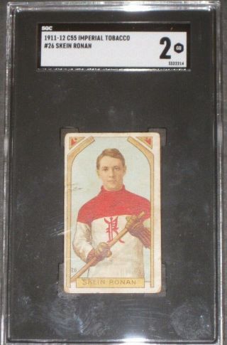 1911 C55 Imperial Tobacco Skein Ronan Hockey Card Sgc 2 Gd Antique 26 Vintage