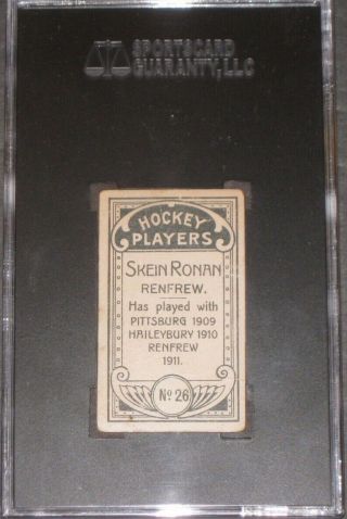 1911 C55 Imperial Tobacco SKEIN RONAN Hockey Card SGC 2 GD Antique 26 Vintage 4