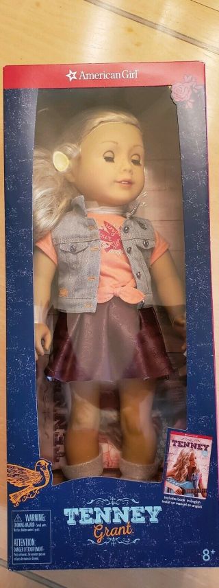 American Girl Doll Tenney Grant 18 Inch And Book - 100 Charity - Nib