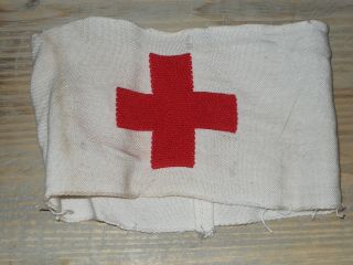 Red Cross Medical Arm Band,  Removed From Uniform.