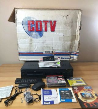 Vintage Amiga Cdtv In Packaging/box,  Many Accessories.