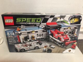 Lego 75876 Speed Champions Porsche 919 Hybrid & 917k Pit Lane Exclusive Set