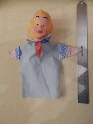 Vintage 1967 Dennis The Menace Hand Puppet Mom Alice Mitchell Loose