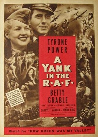 Vintage Movie 16mm A Yank In The R A F Feature 1941 Film Drama Adventure Ww2