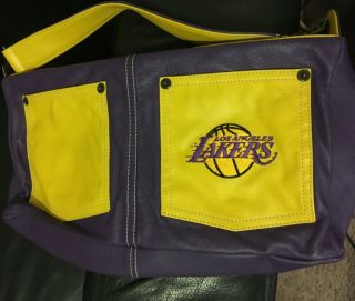 vintage Lakers Leather clutch bag 4