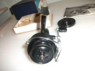 Vintage Garcia Mitchell 300 Spinning Reel And box W/ Extra Spool as Found 6