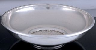 GREAT AMERICAN STERLING SILVER CANDY DISH BOWL w INSET 1881 MORGAN SILVER DOLLAR 3