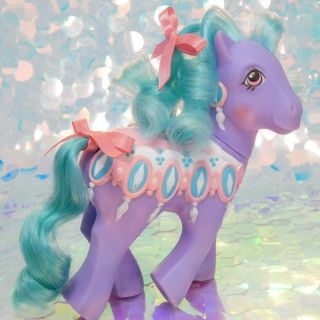 Vintage My Little Pony Sparkler Merry Go Round Ponies Carousel G1 Mgr Mlp Bb213