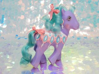 Vintage My Little Pony SPARKLER Merry Go Round Ponies Carousel G1 MGR MLP BB213 4