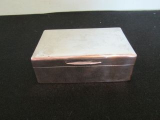 Vintage Silver Cigar Box With Engraved Stag Edward Barnard London 1933 395g