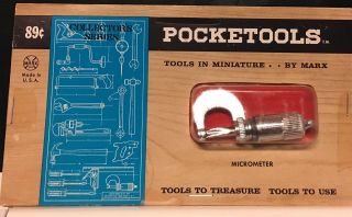1950s Marx Toy Micrometer Pocketool Package