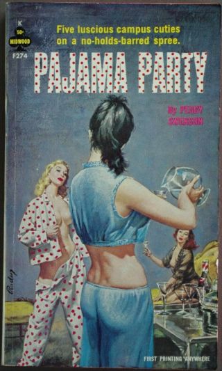 Pajama Party Peggy Swenson Midwood 274 Vintage Lesbian Sleaze Pbo Rader Rare