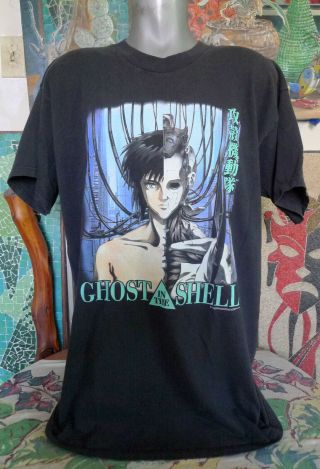 90 ' s Vintage 1995 GHOST IN THE SHELL Promo Anime T Shirt 2XL XXL 2