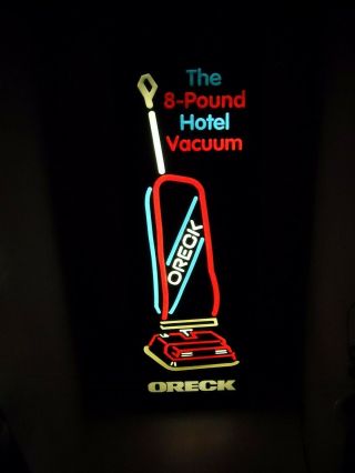 Vintage Oreck Vacuum Cleaner Dealer Store Sign