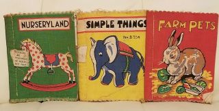Vintage Small Cloth Baby Books Dean 