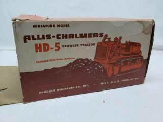 Rare Allis Chalmers Diesel Bull Dozer with Baker Blade By Product Miniature BOX 10