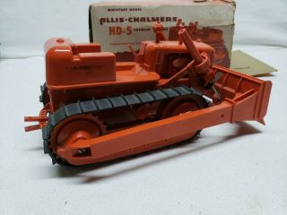 Rare Allis Chalmers Diesel Bull Dozer with Baker Blade By Product Miniature BOX 4