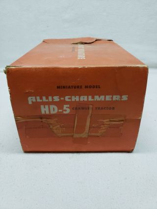 Rare Allis Chalmers Diesel Bull Dozer with Baker Blade By Product Miniature BOX 9