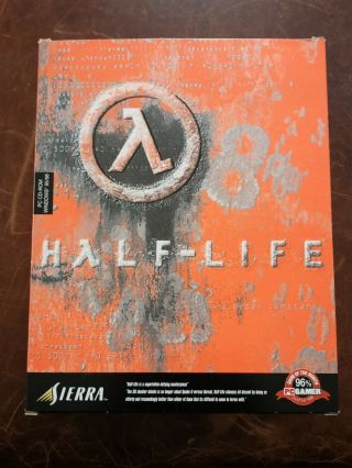 Half - Life - Very Rare Big Box Pc Cd Rom - Vintage (1998) Sierra Games