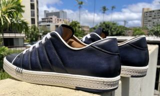 Men’s Berluti Playfield Hand - Crafted Navy Blue/white Sneakers Uk11 US11.  5 Rare 6