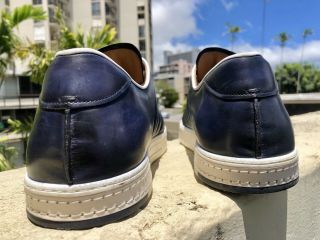 Men’s Berluti Playfield Hand - Crafted Navy Blue/white Sneakers Uk11 US11.  5 Rare 7