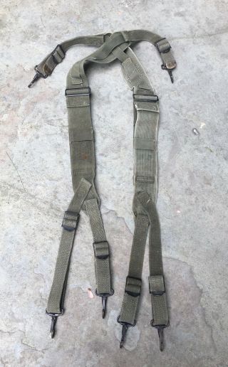 Ww2 Era Us Army M - 1944 Combat Suspenders