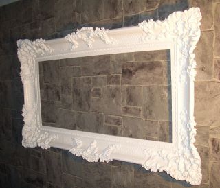 Picture Frame Baroque White Rococo Painting 97x57 Magnificent Photo