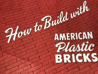Vintage Elgo Plastics American Plastic Bricks Building Instructions Htf 1953