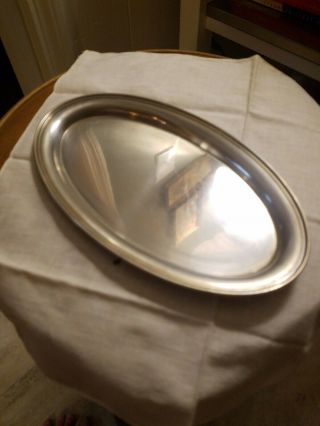 Gorham 124 Sterling Silver Serving 9 " Oval Vanity Tray Platter Dish 139.  1 Grams