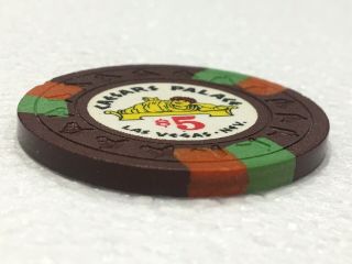 $5 VINTAGE 3rd EDT GAMING CHIP FROM CAESARS PALACE CASINO LAS VEGAS R7 3