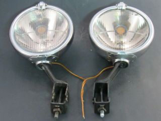 1930 ‘s 1940 ‘s Vintage Accessory Trippe Driving Lights Pair Speedlight