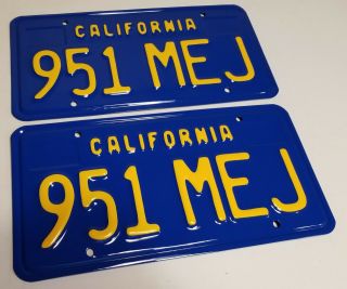 1970 Vintage California License Plates 1971 1972 1973 1974 1975 1976
