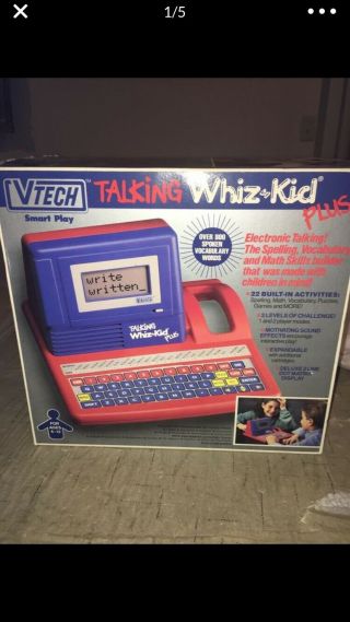 Vintage 1990 Vtech Talking Whiz Kid Plus Educational Toy Still