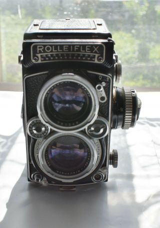 Vintage Rolleiflex Franke & Heidecke Synchro Compur Dbp Dbgm Camera Germany