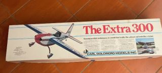 Vintage Balsa Wood Kit,  Carl Goldberg Extra 300 68 Inch Wing Span Nib Nos