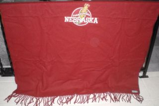 Vtg Pendleton Wool University Of Nebraska Cornhuskers Stadium Blanket Vguc