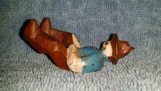 Vintage Cast Iron Toy Farmer For Tractor or Wagon 3