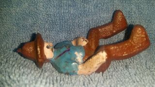 Vintage Cast Iron Toy Farmer For Tractor or Wagon 4